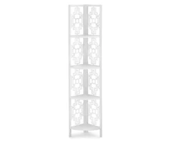 Monarch Geometric 4-Shelf Corner Bookcase -FurniHub Store 810512945 2