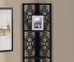 Monarch Geometric 4-Shelf Corner Bookcase -FurniHub Store 810512946 4