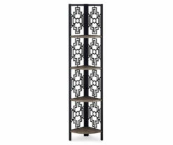 Monarch Geometric 4-Shelf Corner Bookcase -FurniHub Store 810512947 2