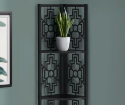 Monarch Geometric 4-Shelf Corner Bookcase -FurniHub Store 810512948 4