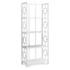 White Square 4-Shelf Open Bookcase -FurniHub Store 810512949 2