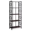 Espresso Square 4-Shelf Open Bookcase -FurniHub Store 810512950 2