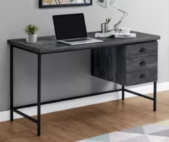 Monarch Reclaimed 3-Drawer Computer Desk -FurniHub Store 810512955 1