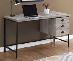 Monarch Reclaimed 3-Drawer Computer Desk -FurniHub Store 810512956 1