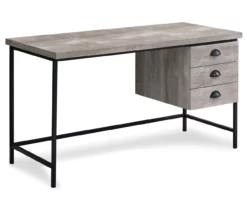 Monarch Reclaimed 3-Drawer Computer Desk -FurniHub Store 810512956 2