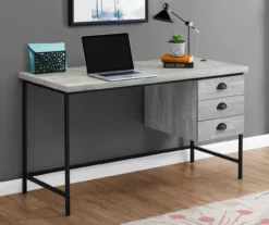 Monarch Reclaimed 3-Drawer Computer Desk -FurniHub Store 810512957 1