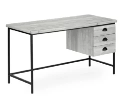 Monarch Reclaimed 3-Drawer Computer Desk -FurniHub Store 810512957 2
