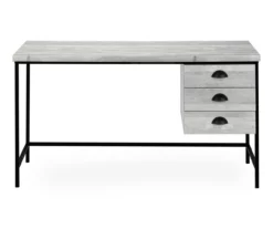 Monarch Reclaimed 3-Drawer Computer Desk -FurniHub Store 810512957 3