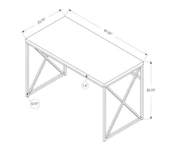 Monarch Reclaimed Office Desk -FurniHub Store 810512959 10