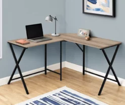 Monarch X Leg L-Shaped Corner Desk -FurniHub Store 810512975 1
