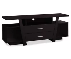 60" Espresso 2-Drawer TV Stand