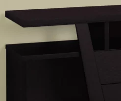 60" Espresso 2-Drawer TV Stand 9 60" Espresso 2-Drawer TV Stand -FurniHub Store 810512982 4