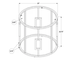 Silver Greek Key End Table -FurniHub Store 810512997 3