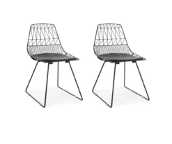 Vivi Metal Dining Chairs, 2-Pack -FurniHub Store 810513497 1