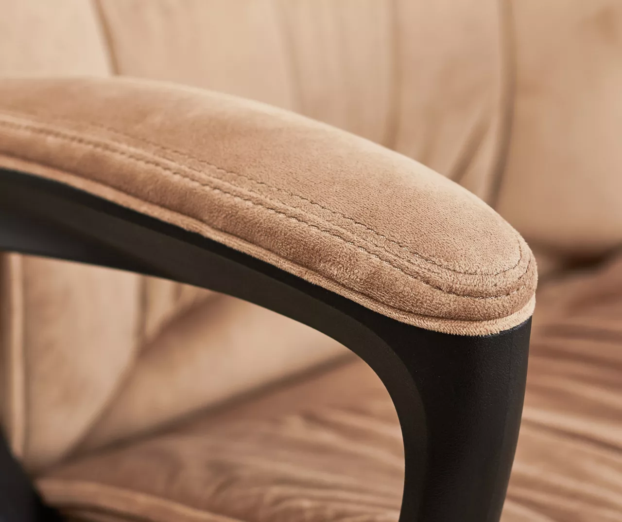 Hannah Beige Microfiber Office Chair 15 Hannah Beige Microfiber Office Chair - Image 13