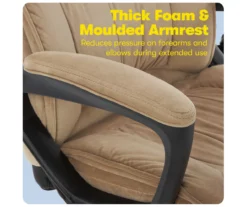 Hannah Beige Microfiber Office Chair 28 Hannah Beige Microfiber Office Chair -FurniHub Store 810513511 A0 7 1