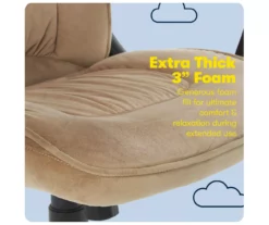 Hannah Beige Microfiber Office Chair 29 Hannah Beige Microfiber Office Chair -FurniHub Store 810513511 A0 8 1