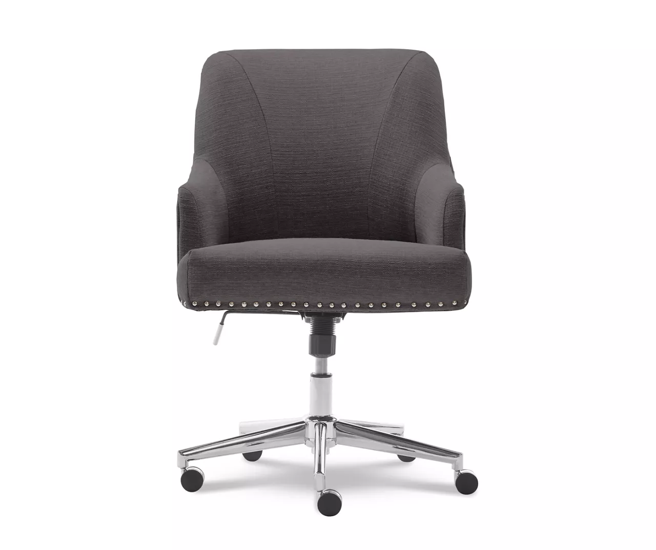 Leighton Dark Gray Memory Foam Fabric Office Chair 4 Leighton Dark Gray Memory Foam Fabric Office Chair - Image 2