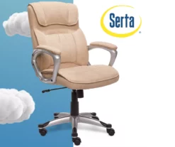 Fawn Tan Linen Executive Office Chair 17 Fawn Tan Linen Executive Office Chair -FurniHub Store 810513549