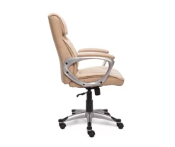 Fawn Tan Linen Executive Office Chair 12 Fawn Tan Linen Executive Office Chair -FurniHub Store 810513549 5