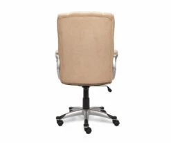 Fawn Tan Linen Executive Office Chair 14 Fawn Tan Linen Executive Office Chair -FurniHub Store 810513549 7