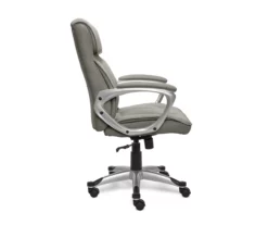 Glacial Gray Linen Executive Office Chair -FurniHub Store 810513550 5