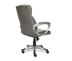 Glacial Gray Linen Executive Office Chair -FurniHub Store 810513550 6