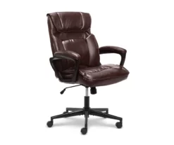 Hannah Brown Bonded Leather Office Chair -FurniHub Store 810513551 2