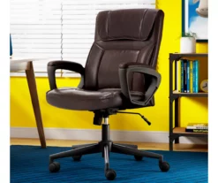 Hannah Brown Bonded Leather Office Chair -FurniHub Store 810513551 A0 12