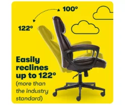 Hannah Brown Bonded Leather Office Chair -FurniHub Store 810513551 A0 8