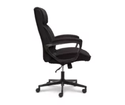 Hannah Charcoal Gray Microfiber Office Chair -FurniHub Store 810513553 10