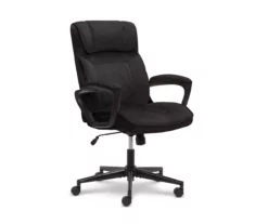 Hannah Charcoal Gray Microfiber Office Chair -FurniHub Store 810513553 2