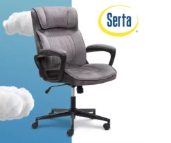 Gray & Black Executive Office Chair -FurniHub Store 810513554