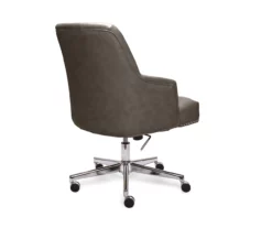 Leighton Gray Memory Foam Bonded Leather Office Chair -FurniHub Store 810513560 13