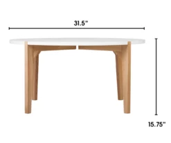 White Round Coffee Table -FurniHub Store 810513564 5