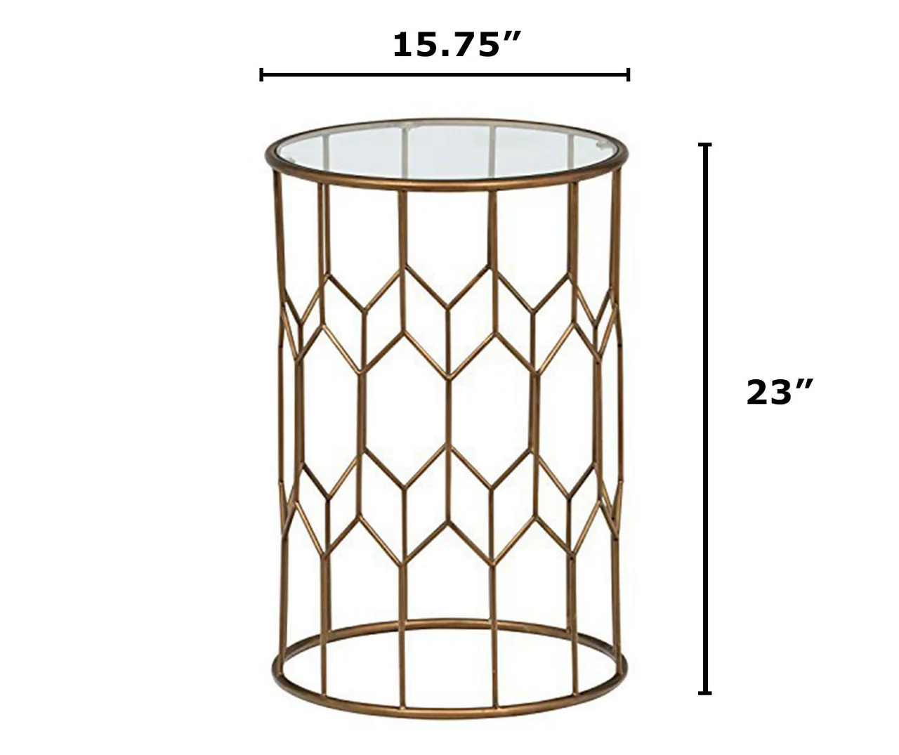 Gold Harper Side Table 8 Gold Harper Side Table - Image 6