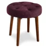 Penelope Eggplant Tufted Stool -FurniHub Store 810513574 2