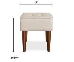 Aria Tufted Stool -FurniHub Store 810513575 3