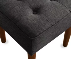 Aria Charcoal Grey Tufted Stool -FurniHub Store 810513578 5