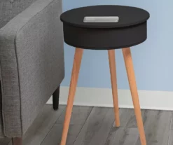 Real Living End Table With Bluetooth Speaker & USB Port -FurniHub Store 810513609 1