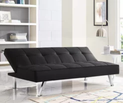 Corey Black Convertible Sofa -FurniHub Store 810514243 2