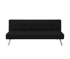 Corey Black Convertible Sofa -FurniHub Store 810514243