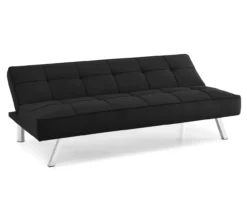 Corey Black Convertible Sofa -FurniHub Store 810514243 5