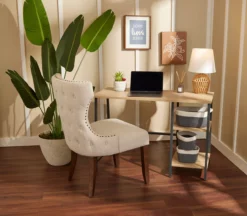 Eden Nailhead Upholstered Chair -FurniHub Store 810515879 B0 1