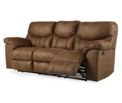 Boxberg Bark Faux Leather Reclining Sofa -FurniHub Store 810519664 1