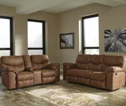 Boxberg Bark Faux Leather Reclining Sofa -FurniHub Store 810519664 810519667
