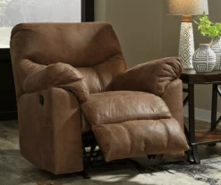 Boxberg Bark Faux Leather Rocker Recliner 13 Boxberg Bark Faux Leather Rocker Recliner -FurniHub Store 810519666 8