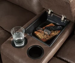 Jesolo Coffee Brown Reclining Console Loveseat 14 Jesolo Coffee Brown Reclining Console Loveseat -FurniHub Store 810519673 3