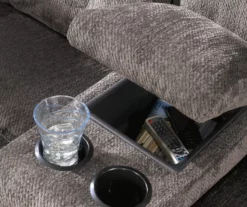 Acieona Slate Reclining Console Loveseat -FurniHub Store 810519689 2