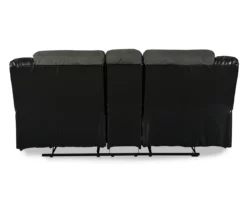 Earhart Faux Leather Reclining Console Loveseat -FurniHub Store 810519695 2